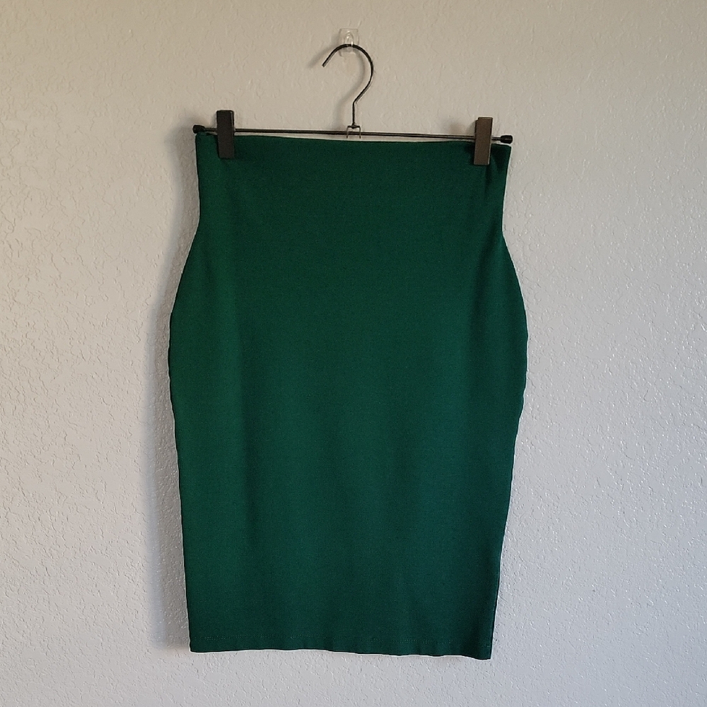 Windsor Forest Green Pencil Skirt